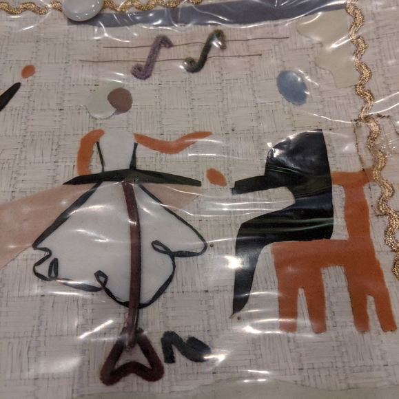 Vintage 50s/60s handbag purse dancers music - Picture 9 of 9